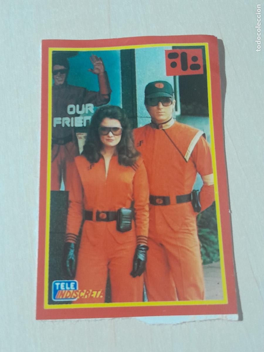 Collectionnisme Cartes &agrave; collectionner anciennes: TELE INDISCRETA TELEINDISCRETA ANTIGUA PEGATINA SERIE V LOS VISITANTES DE LA TIERRA