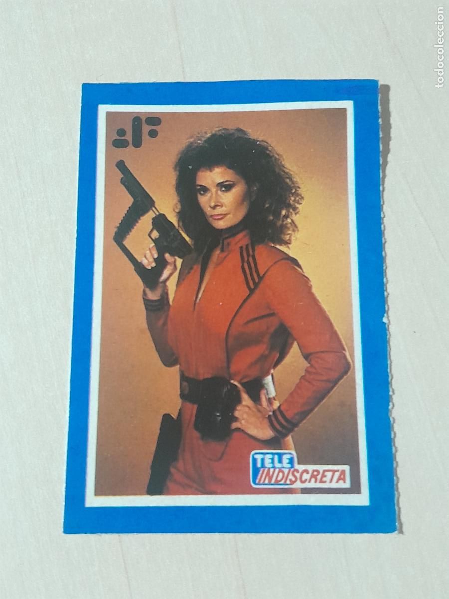 Colecionismo Cromos antigos: TELE INDISCRETA TELEINDISCRETA ANTIGUA PEGATINA SERIE V LOS VISITANTES DE LA TIERRA