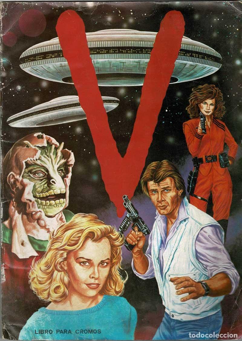 Coleccionismo cromos antiguos: Album de cromos Serie TV V Los Invasores