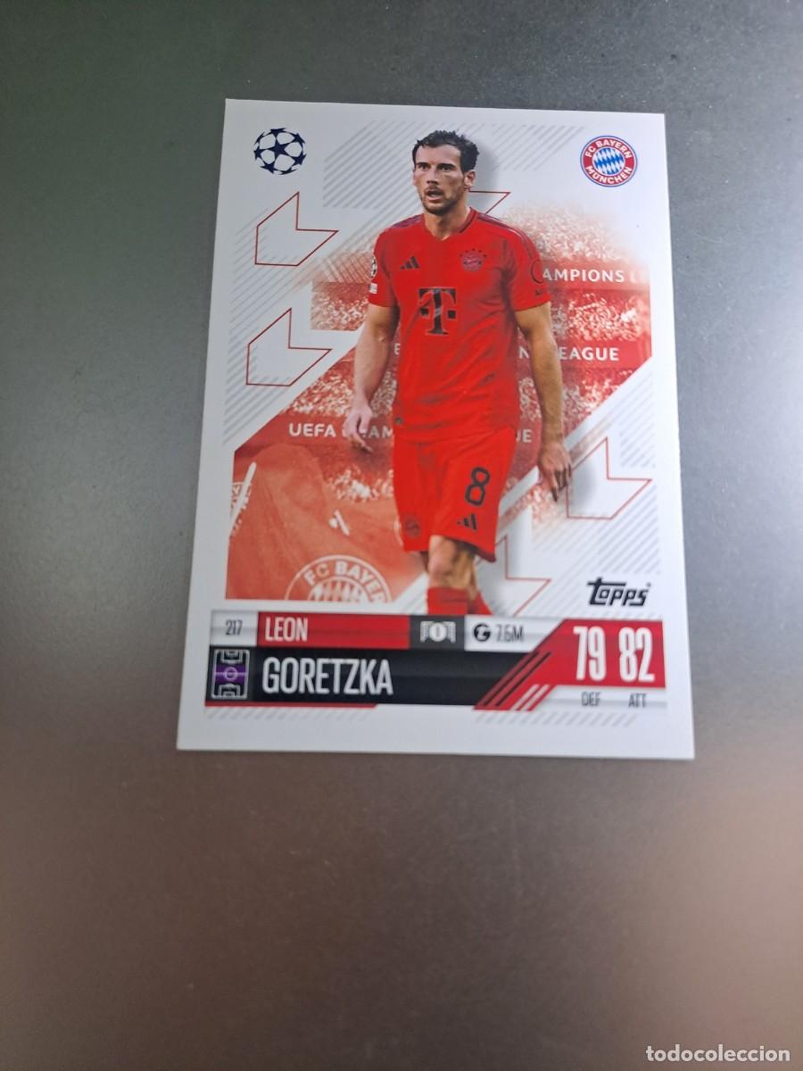 Coleccionismo cromos antiguos: CROMO LEON GORETZKA 217 BAYER DE MUNICH TOPPS CHAMPIONS 2024 2025 24 25 MATCH ATTAX