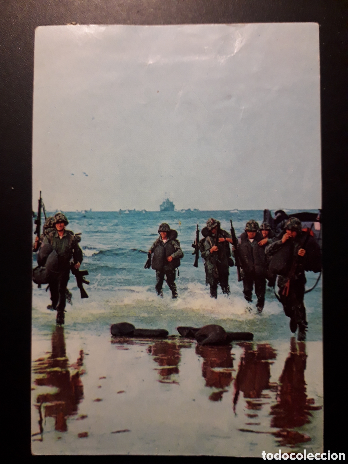 Coleccionismo Cromos antiguos: INFANTER&Iacute;A DE MARINA ESPA&Ntilde;OLA, HISTORIA DE LAS ARMAS, N&deg; 142 ED ESTE 1971 DESPEGADO PEDIDO M&Iacute;NIMO 3&euro;