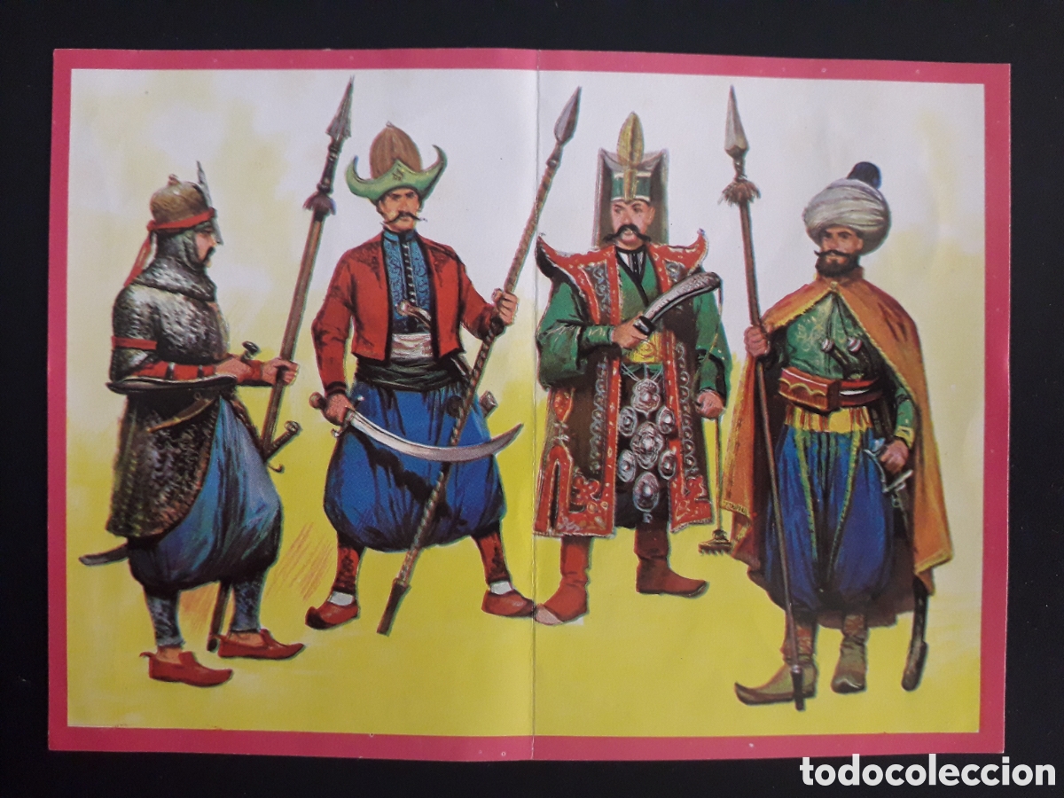 Coleccionismo cromos antiguos: LANCEROS JEN&Iacute;ZAROS, HISTORIA DE LAS ARMAS, N&deg; 12 DOBLE ED ESTE 1971 DESPEGADO PEDIDO M&Iacute;NIMO 3&euro;