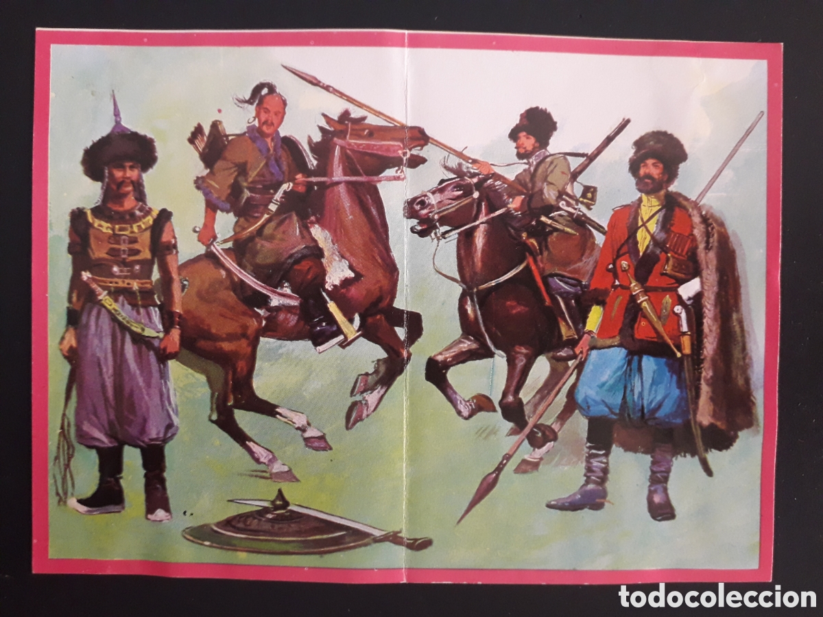 Coleccionismo cromos antiguos: LANCEROS DE LA ESTEPA, HISTORIA DE LAS ARMAS, N&deg; 11 DOBLE ED ESTE 1971 DESPEGADO PEDIDO M&Iacute;NIMO 3&euro;