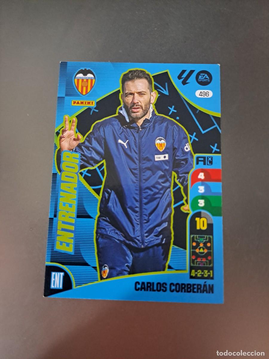 Colecionismo Cromos antigos: ADRENALYN XL CARLOS CORBERAN 496 ENTRENADOR VALENCIA CROMO LIGA 24 25 2024 2025 PANINI