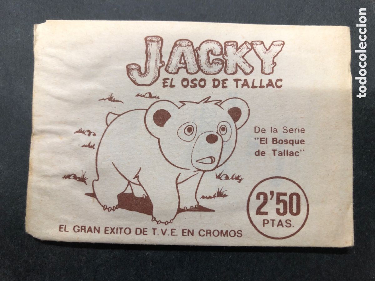 Colecionismo Cromos antigos: SOBRE SIN ABRIR ALBUM SERIE TV JACKY EL OSO DE TALLAC EDITORIAL QUELCOM