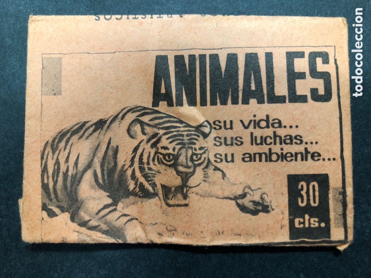Colecionismo Cromos antigos: SOBRE SIN ABRIR ALBUM ANIMALES SU VIDA Y SUS LUCHAS EDITORIAL FHER