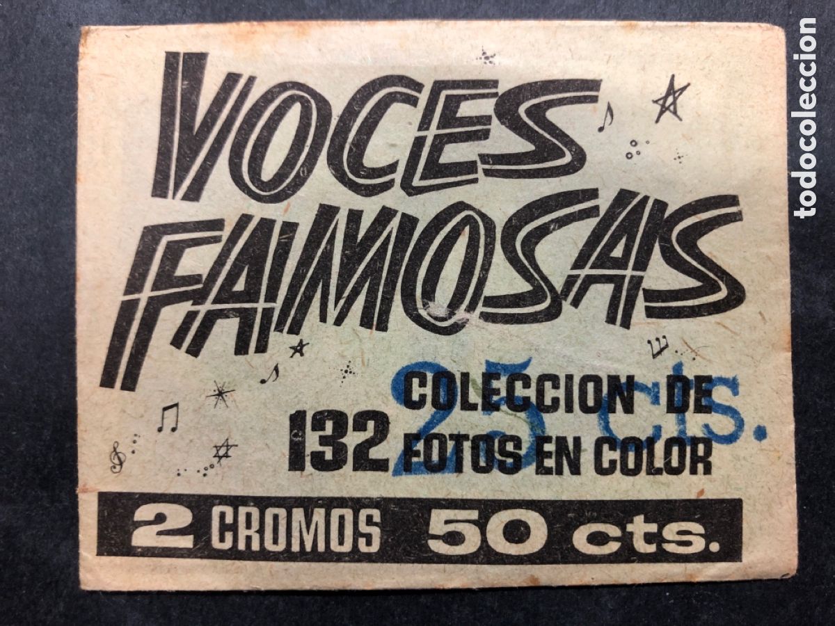 Colecionismo Cromos antigos: SOBRE SIN ABRIR ALBUM VOCES FAMOSAS EDITORIAL IBERO MUNDIAL