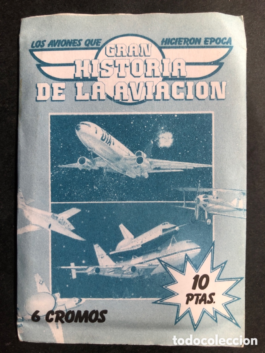 Colecionismo Cromos antigos: SOBRE SIN ABRIR ALBUM GRAN HISTORIA DE LA AVIACION