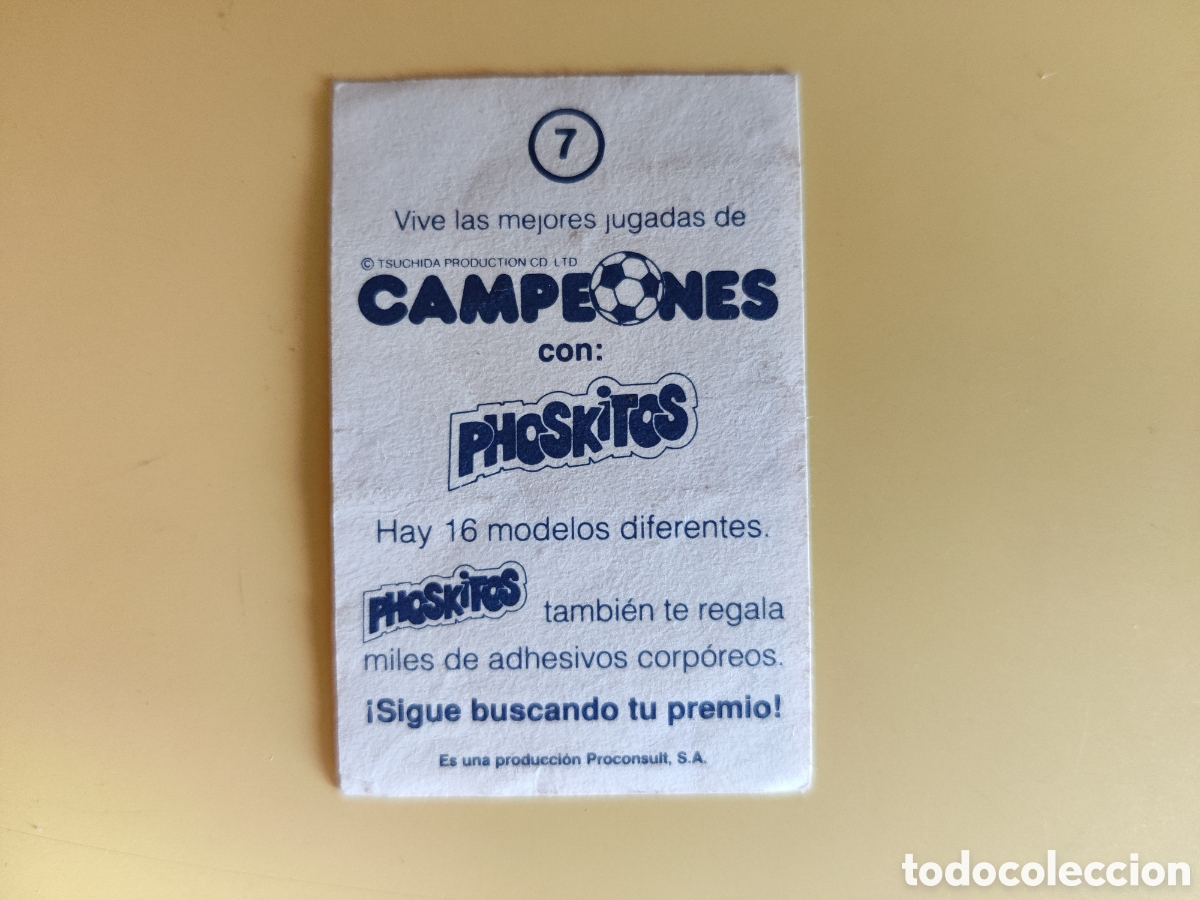 Coleccionismo cromos antiguos: Cromo Phoskitos Campeones n&deg; 7 - Foto 2