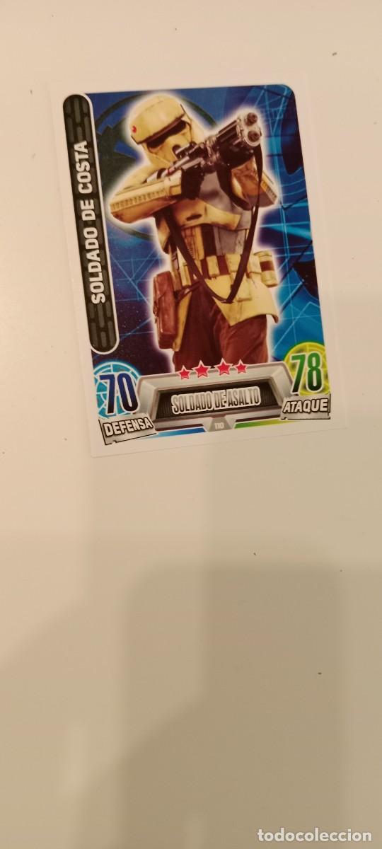 Collectable Antique Stickers: C-CR CROMO FICHA TOPPS FORCE ATTAX STAR WARS SOLDADO DE COSTA