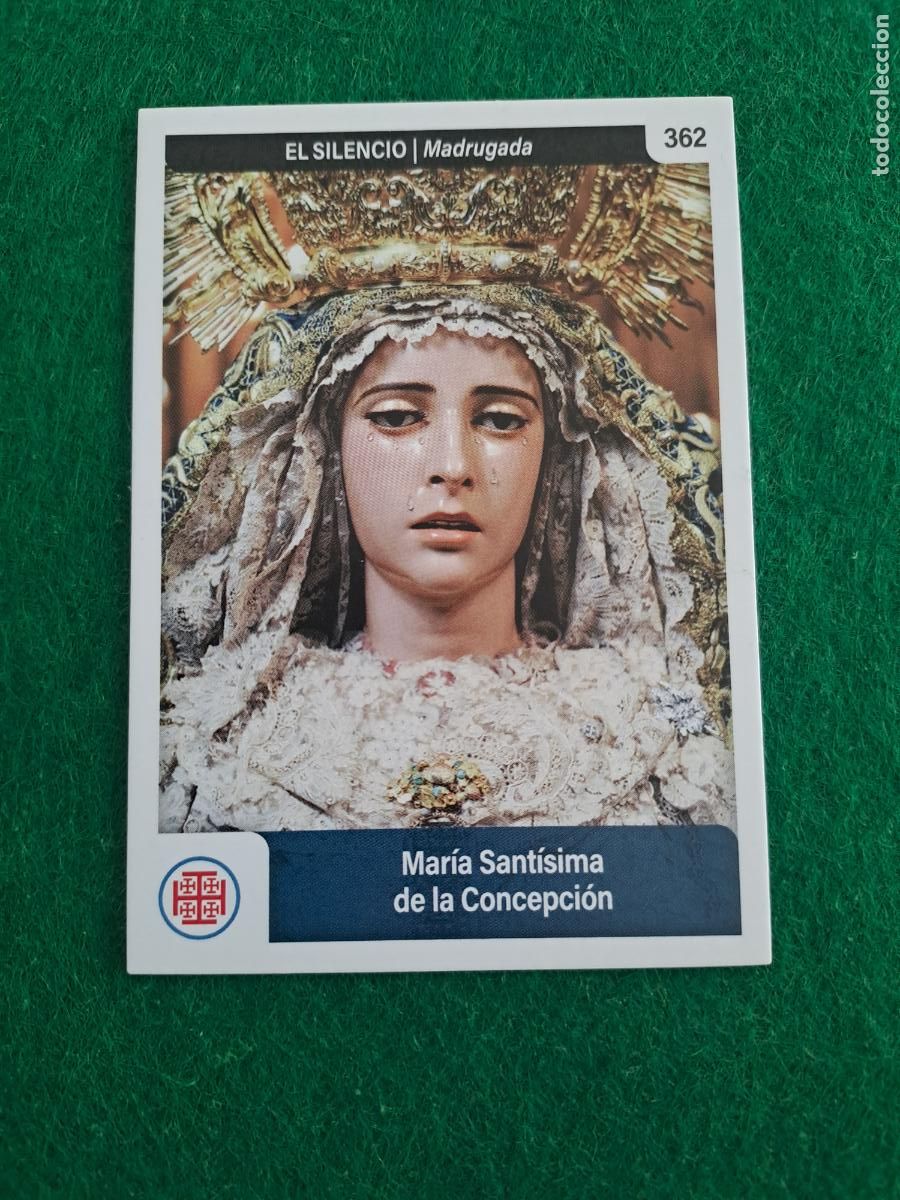 Coleccionismo cromos antiguos: Holy cards Sevilla semana santa 2025 Madruga n&ordm; 362 el silencio