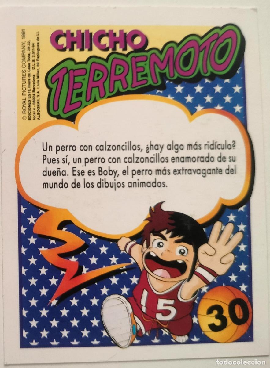 Coleccionismo cromos antiguos: CHICHO TERREMOTO N&ordm; 30 BOBY EDICIONES ESTE 1991 - Foto 2