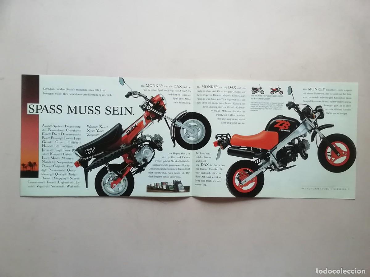 Coleccionismo cromos antiguos: CATALOGO MOTO HONDA MONKEY DAX - Foto 3