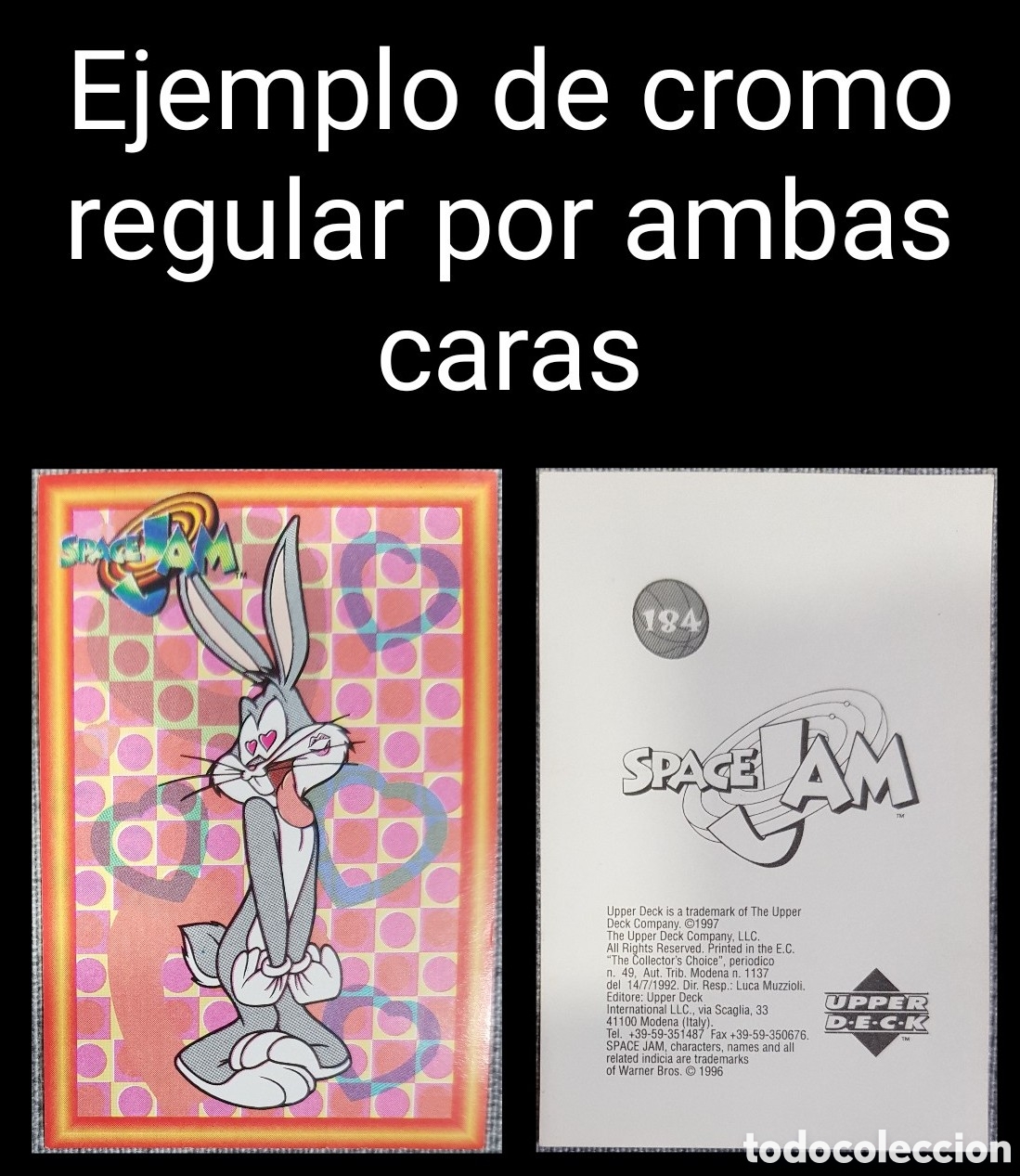 Coleccionismo cromos antiguos: LOTE 275 CROMOS SPACE JAM UPPER DECK - Foto 2