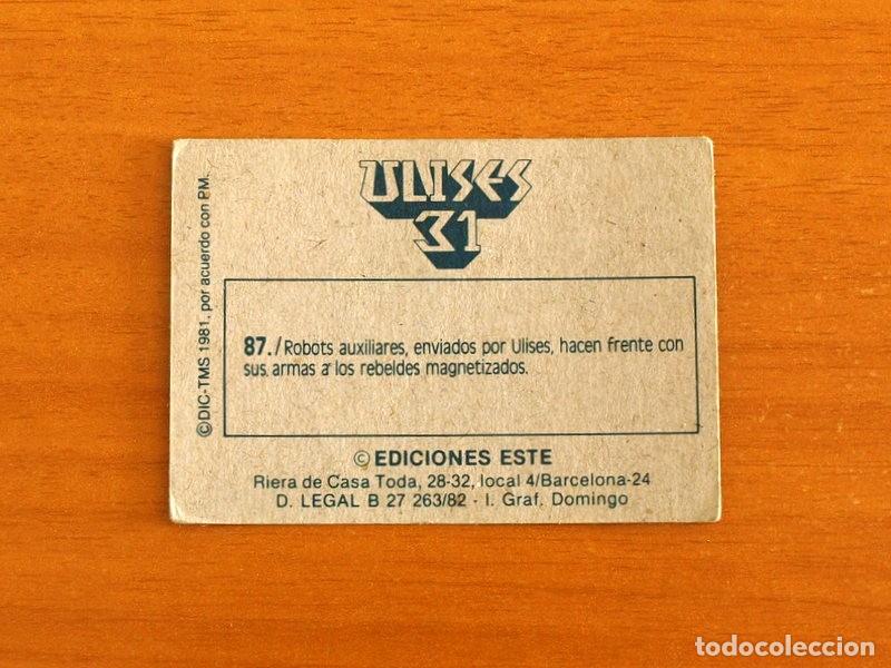 Coleccionismo cromos antiguos: Ulises 31 - Cromo N&ordm; 87 - Ediciones Este A&ntilde;o 1981 - Foto 2