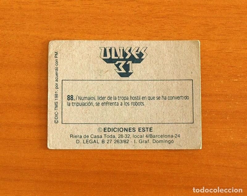 Coleccionismo cromos antiguos: Ulises 31 - Cromo N&ordm; 88 - Ediciones Este A&ntilde;o 1981 - Foto 2