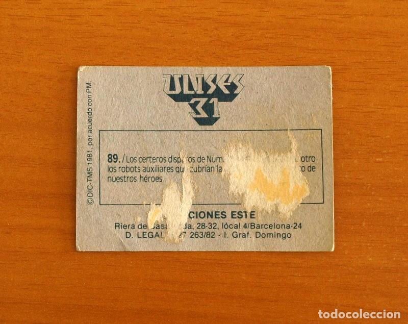 Coleccionismo cromos antiguos: Ulises 31 - Cromo N&ordm; 89 - Ediciones Este A&ntilde;o 1981 - Foto 2