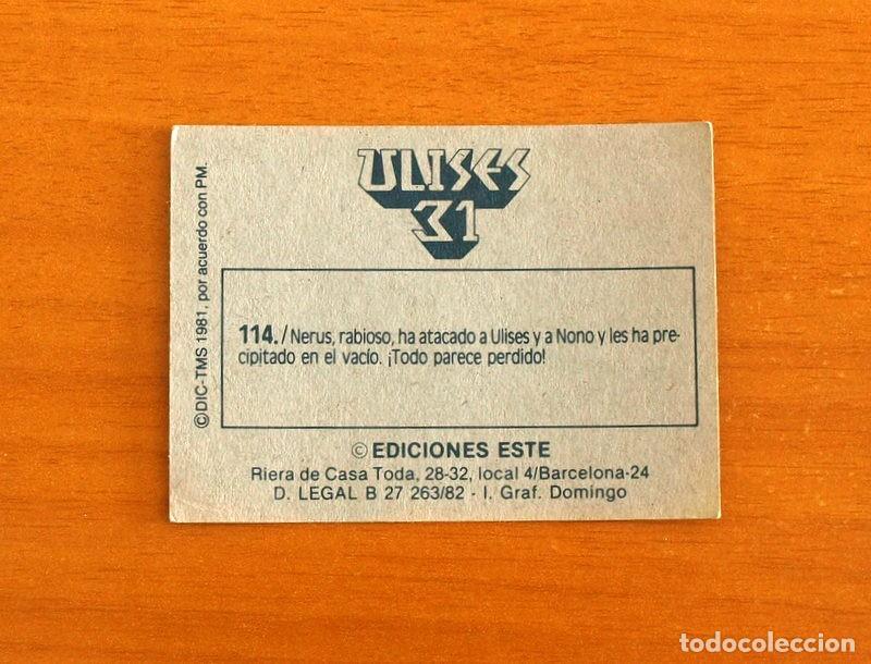 Coleccionismo cromos antiguos: Ulises 31 - Cromo N&ordm; 114 - Ediciones Este A&ntilde;o 1981 - Foto 2
