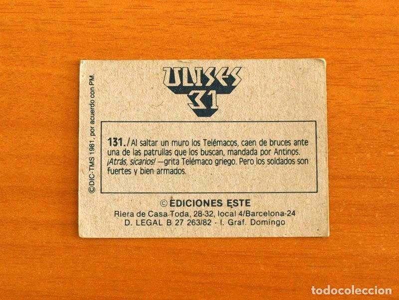 Coleccionismo cromos antiguos: Ulises 31 - Cromo N&ordm; 131 - Ediciones Este A&ntilde;o 1981 - Foto 2