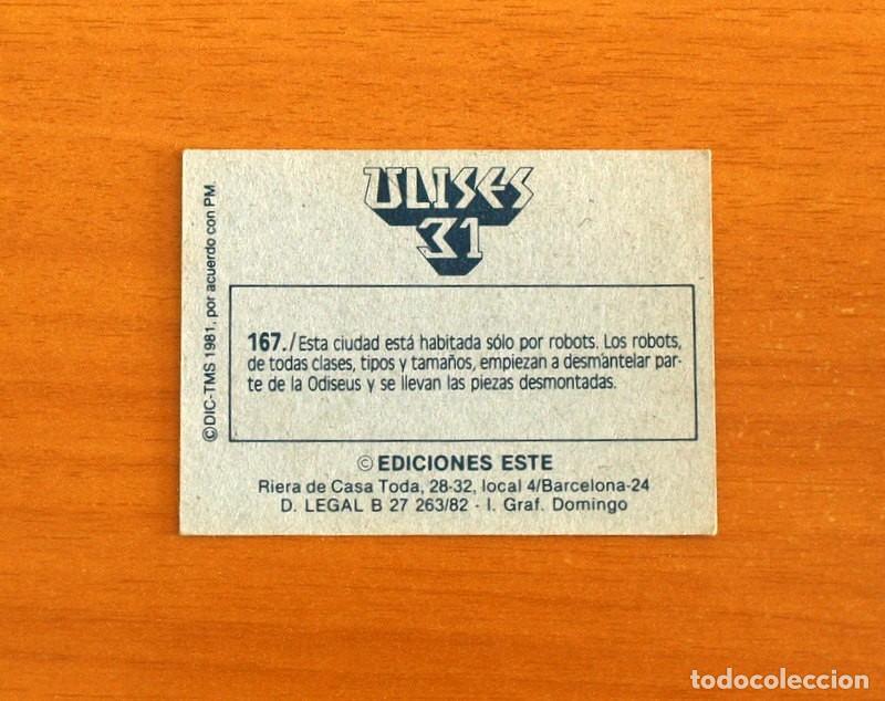 Coleccionismo cromos antiguos: Ulises 31 - Cromo N&ordm; 167 - Ediciones Este A&ntilde;o 1981 - Foto 2