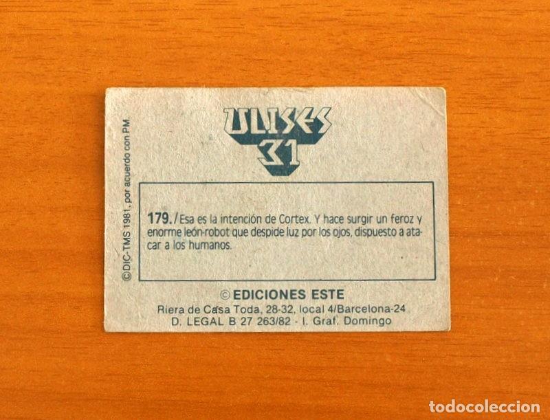 Coleccionismo cromos antiguos: Ulises 31 - Cromo N&ordm; 179 - Ediciones Este A&ntilde;o 1981 - Foto 2