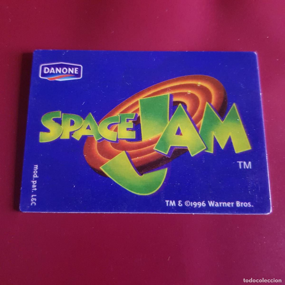 Coleccionismo cromos antiguos: DANONE - WARNER BROSS - SPACE JAM - 1996 - 5 PIOLIN - Foto 2