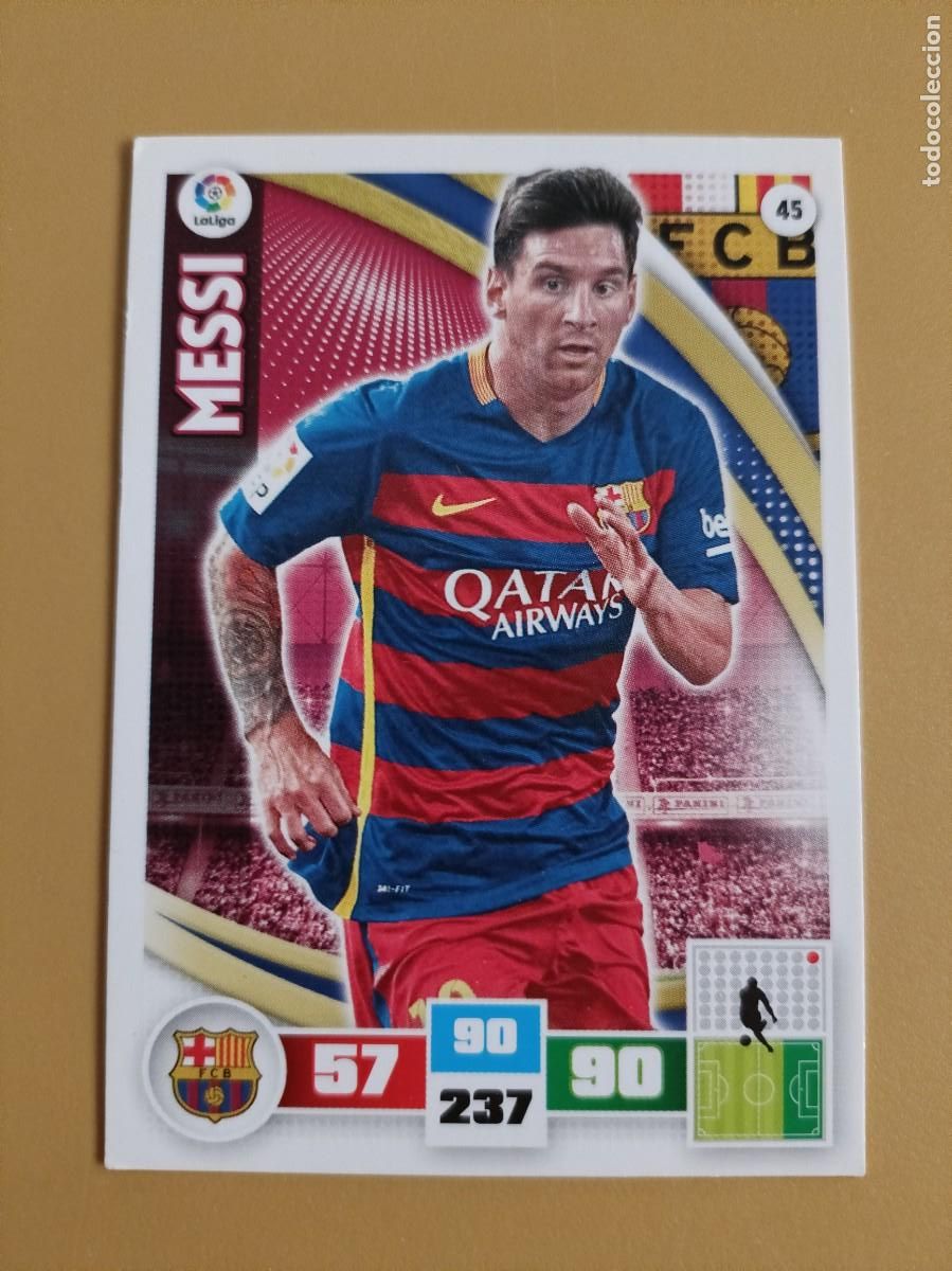 Coleccionismo cromos antiguos: messi adrenalyn 15 16 - Foto 1