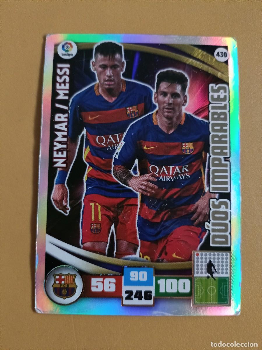 Coleccionismo cromos antiguos: messi adrenalyn 15 16 duos imparables - Foto 1
