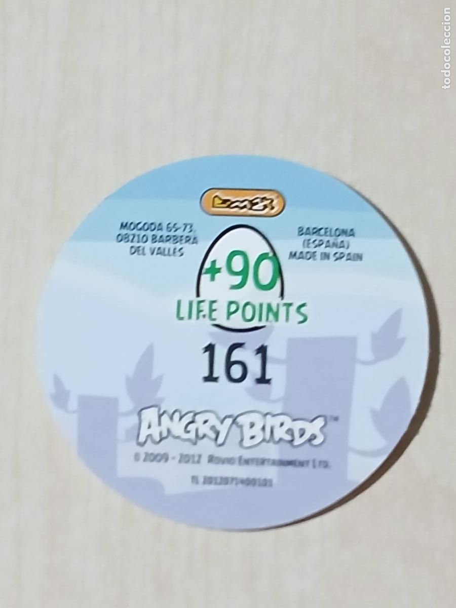 Coleccionismo cromos antiguos: TAZO N&ordm; 161 - E-MAX ANGRY BIRDS POGS - 2012 - Foto 2