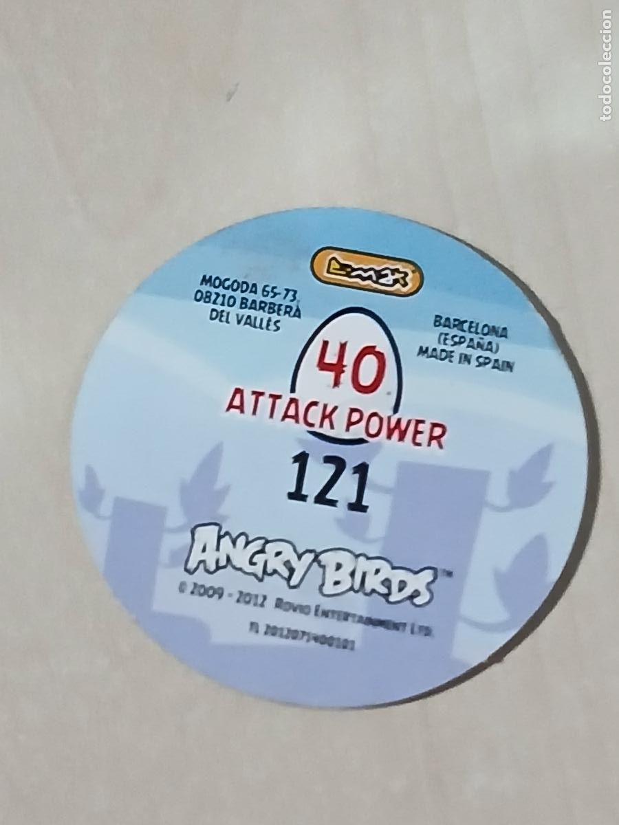 Coleccionismo cromos antiguos: TAZO N&ordm; 121 - E-MAX ANGRY BIRDS POGS - 2012 - Foto 2