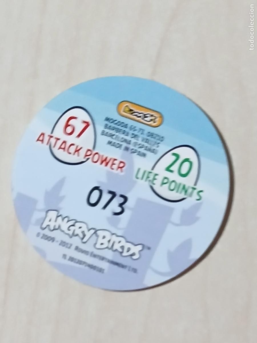 Coleccionismo cromos antiguos: TAZO N&ordm; 73 - E-MAX ANGRY BIRDS POGS - 2012 - Foto 2
