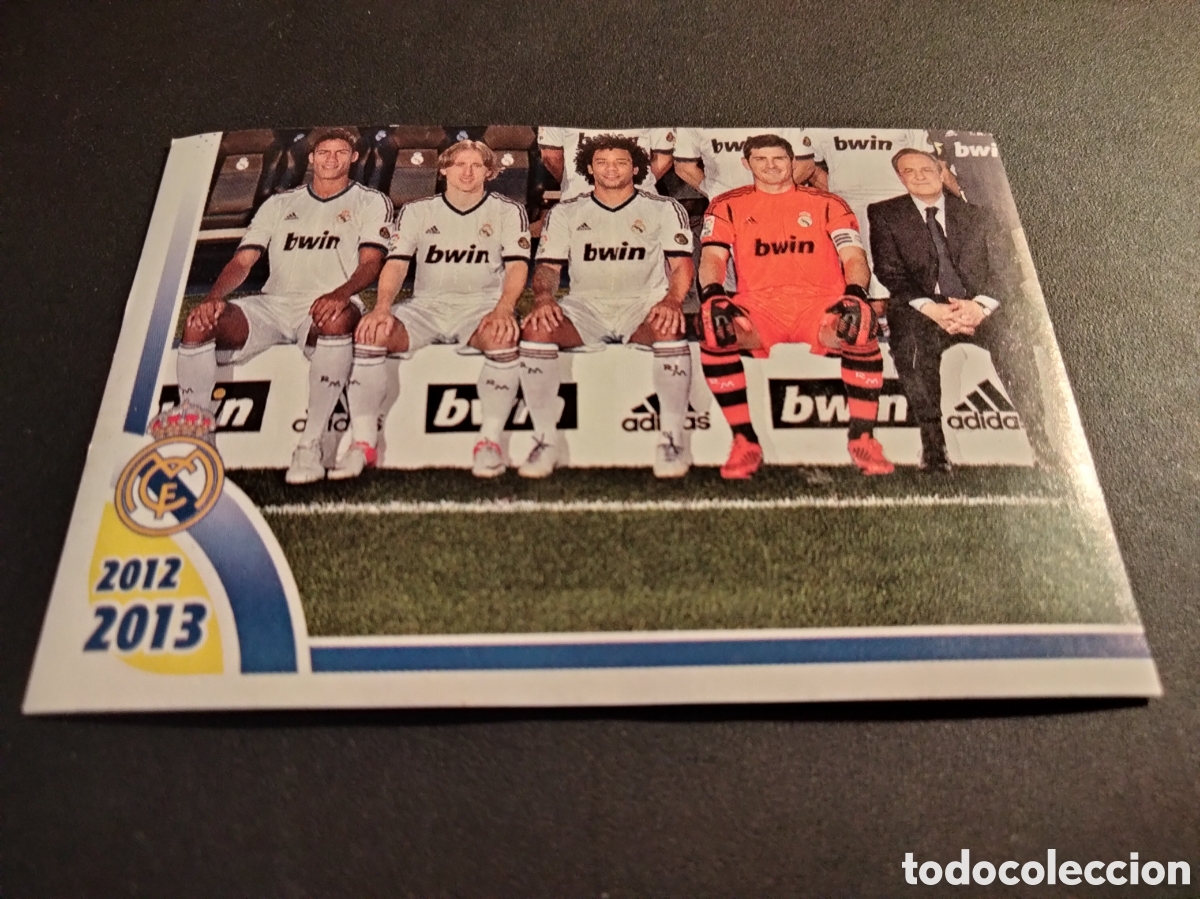 Colecionismo Cromos antigos: PLANTILLA # 4 COLECCION OFICIAL REAL MADRID 2012/13 NUEVO SIN PEGAR
