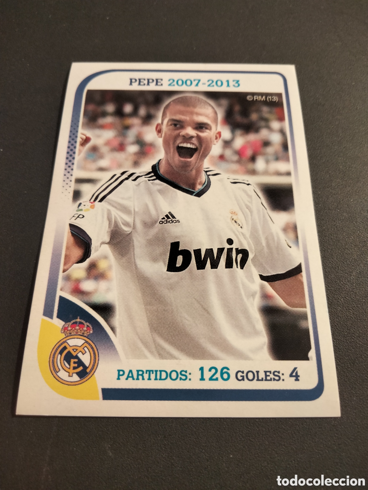 Colecionismo Cromos antigos: PEPE # 65 COLECCION OFICIAL REAL MADRID 2012/13 NUEVO SIN PEGAR