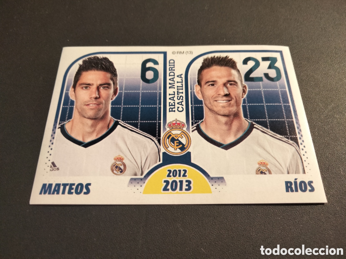Colecionismo Cromos antigos: MATEOS/RIOS # 196 COLECCION OFICIAL REAL MADRID 2012/13 NUEVO SIN PEGAR