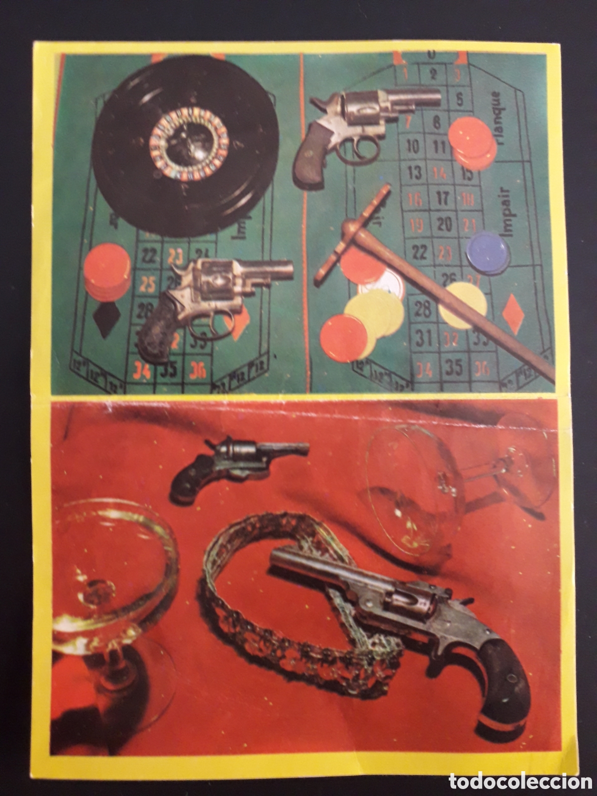 Collectionnisme Cartes &agrave; collectionner anciennes: PISTOLAS HISTORIA DE LAS ARMAS, N&deg; 108 DOBLE ED ESTE 1971 DESPEGADO PEDIDO M&Iacute;NIMO 3&euro;
