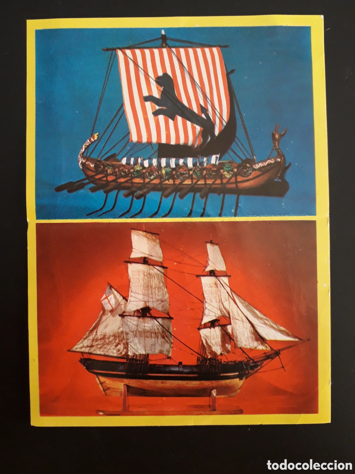 Collezionismo Figurine antiche: BARCOS, DRAKAR VIKINGO HISTORIA DE LAS ARMAS, N&deg; 232 DOBLE ED ESTE 1971 DESPEGADO PEDIDO M&Iacute;NIMO 3&euro;