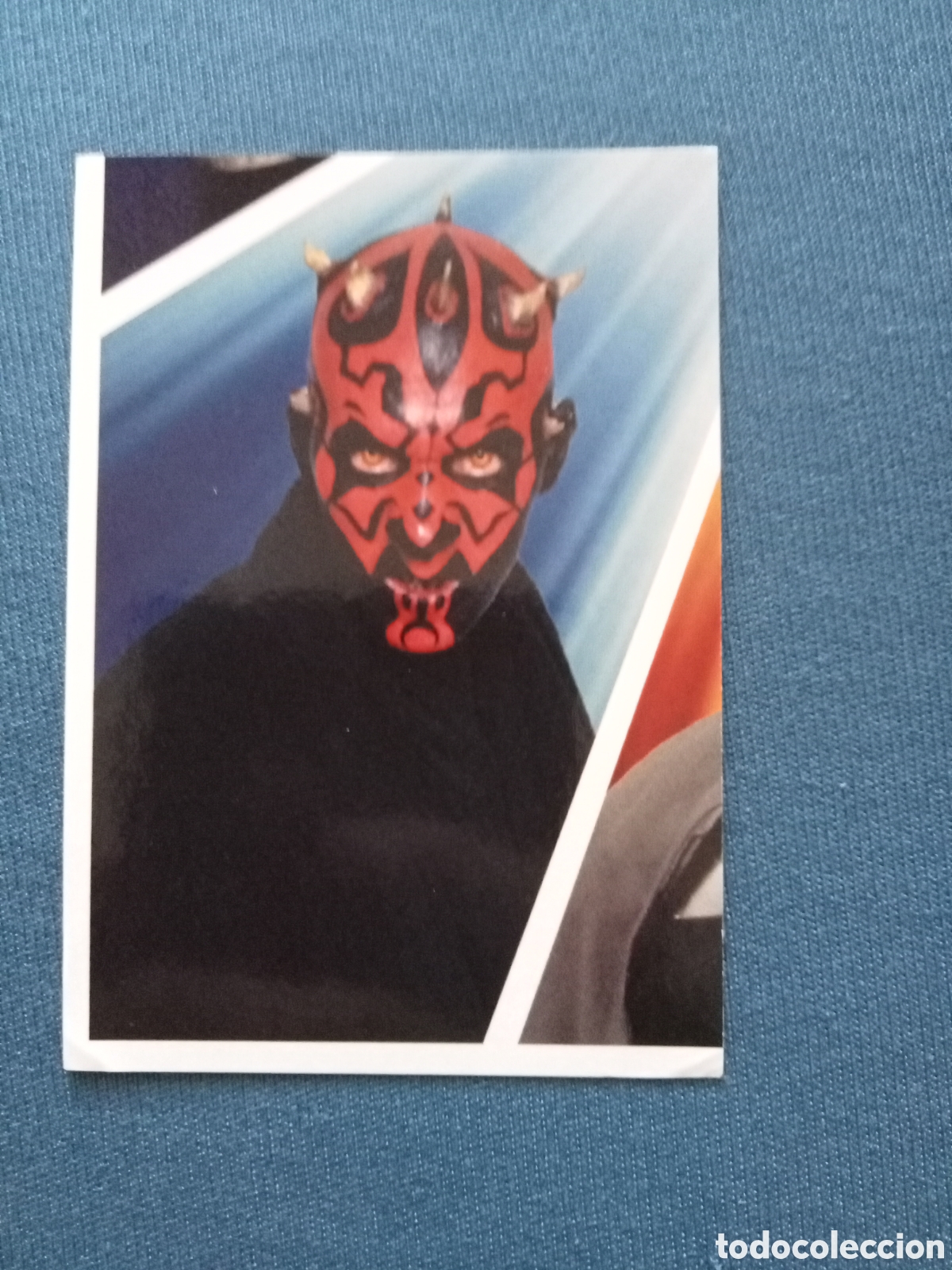 Collectable Antique Stickers: Pegatina Star Wars Topps x Carrefour N&ordm;16 Darth Maul