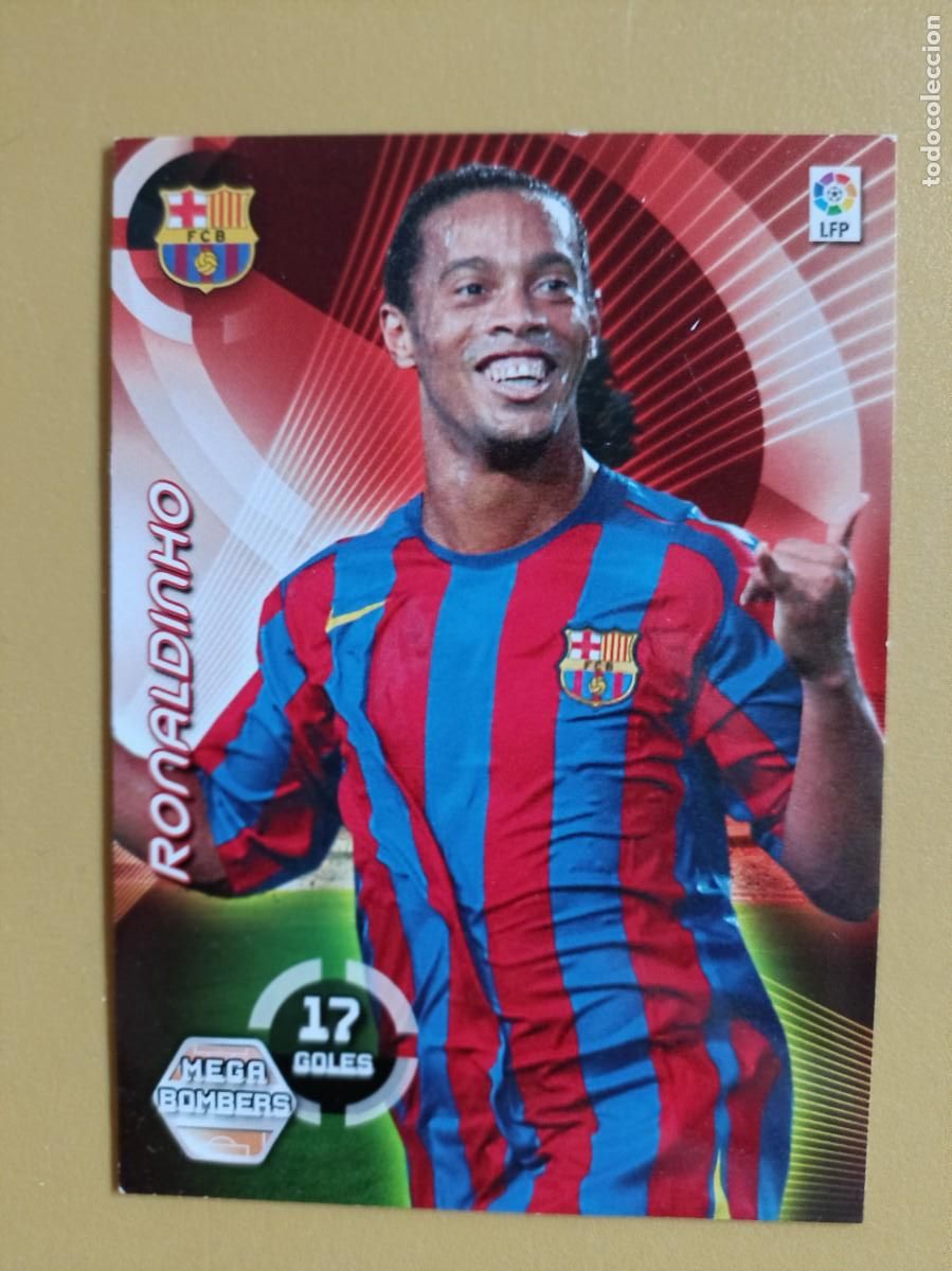 Coleccionismo cromos antiguos: ronaldinho 06 07 mega bombers - Foto 1