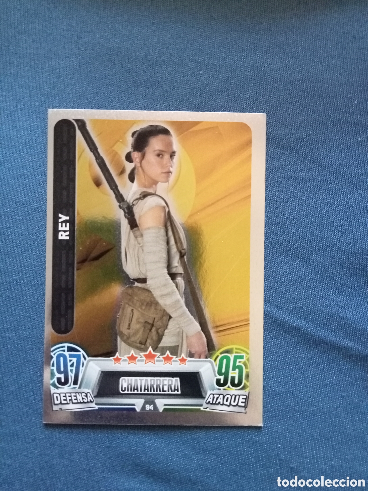 Colecionismo Cromos antigos: Carta Star Wars Force Attax x Carrefour N&ordm;94 Rey