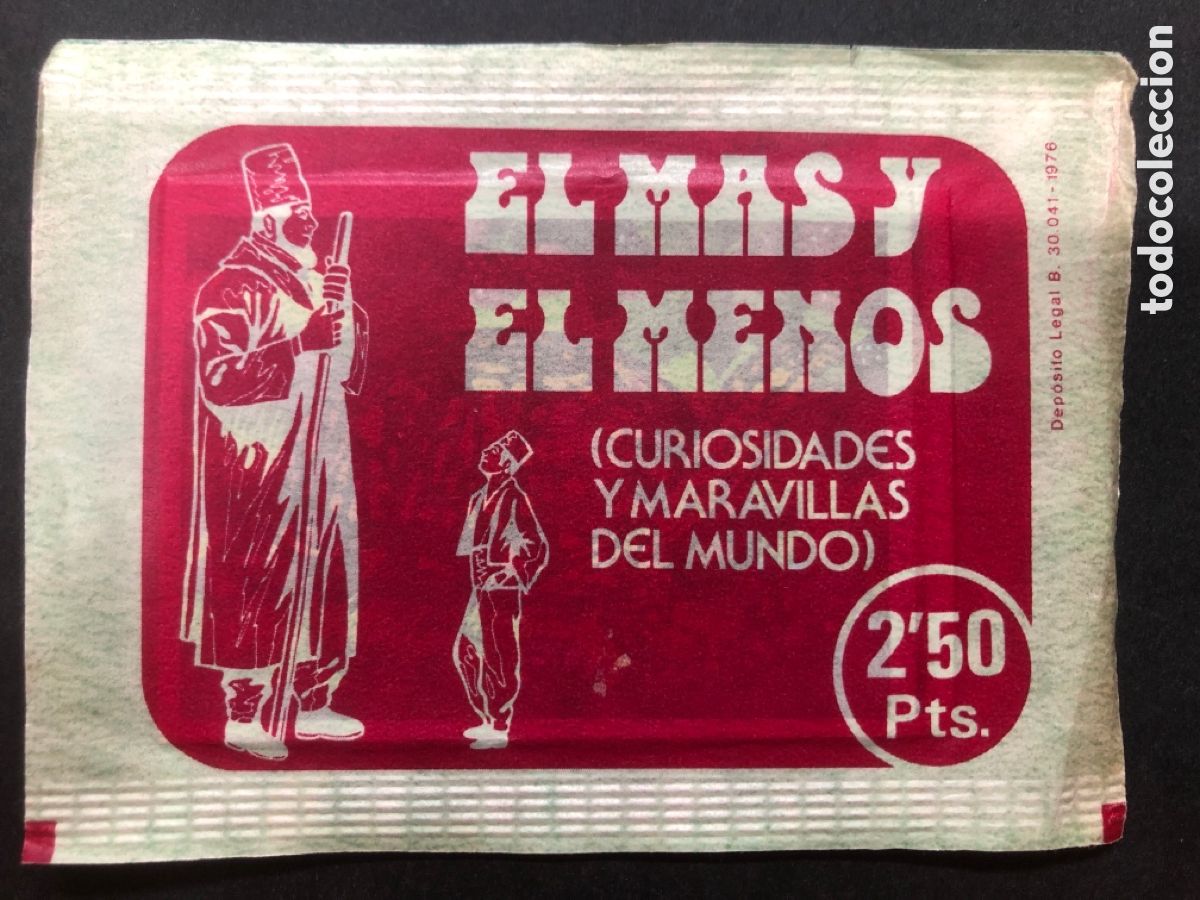 Collectionnisme Cartes &agrave; collectionner anciennes: SOBRE CROMOS SIN ABRIR EL MAS Y EL MENOS EDITORIAL RUIZ ROMERO