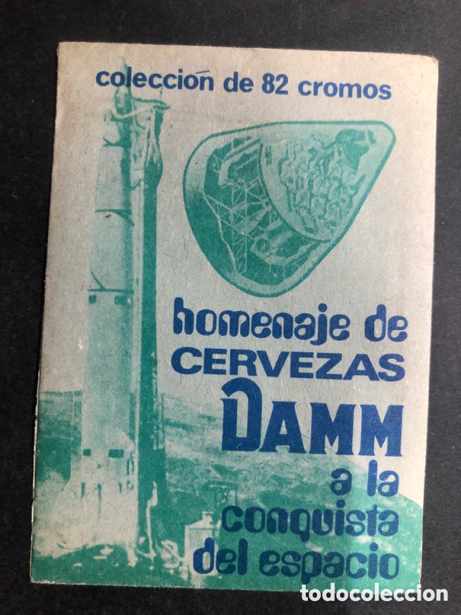 Collectionnisme Cartes &agrave; collectionner anciennes: SOBRE CROMOS SIN ABRIR HOMENAJE DE CERVEZAS DAMM A LA CONQUISTA DEL ESPACIO