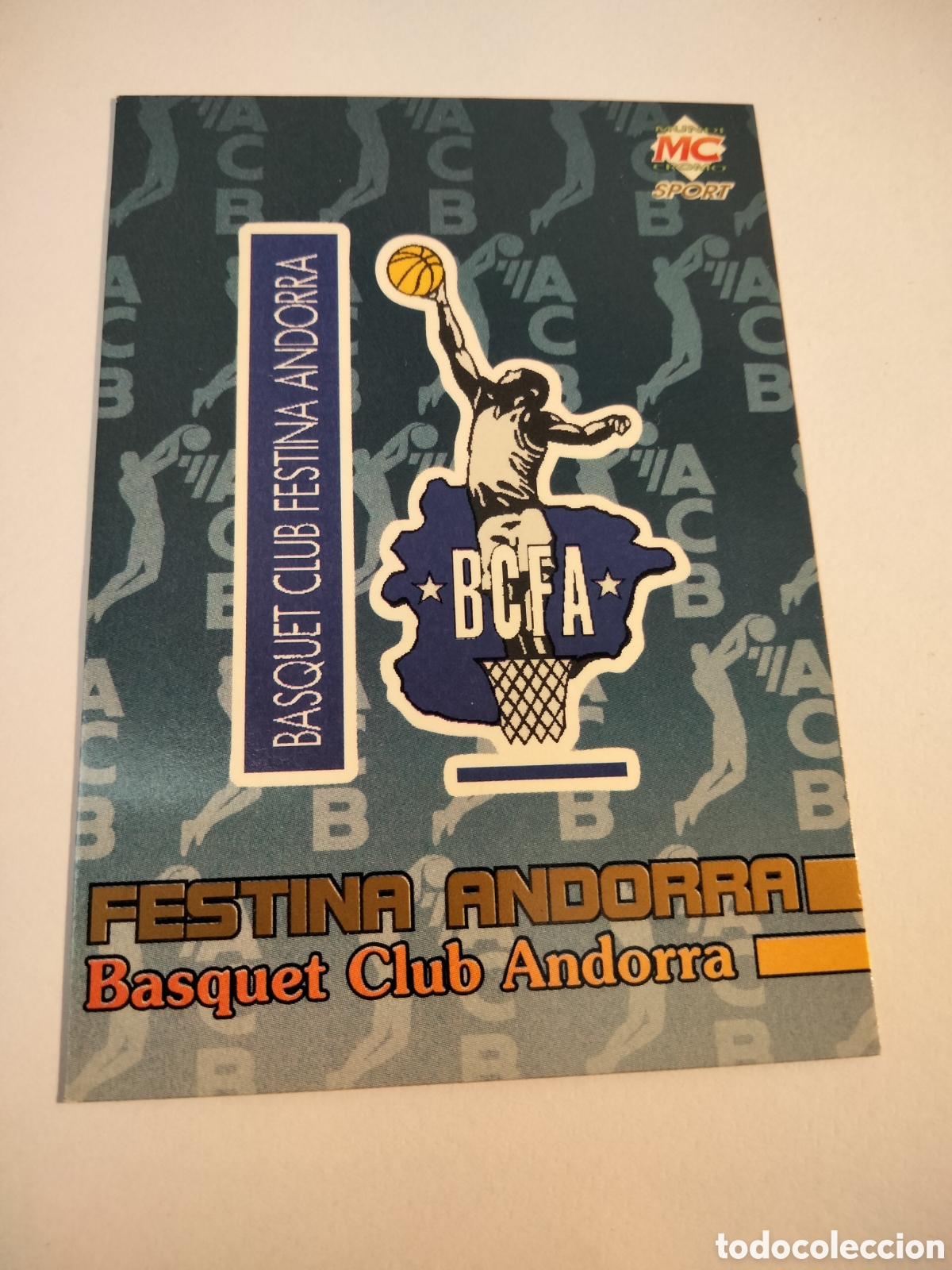 Colecionismo Cromos antigos: ESCUDO # 74 ANDORRA LIGA ACB 96 MUNDICROMO SPORT