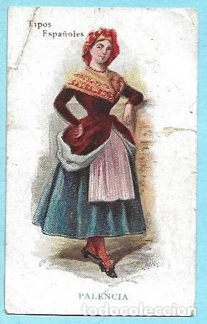 Coleccionismo cromos antiguos: TIPOS ESPA&Ntilde;OLES. MUJER DE PALENCIA. - Foto 1