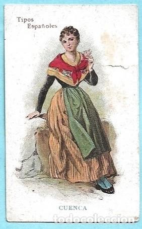 Coleccionismo cromos antiguos: TIPOS ESPA&Ntilde;OLES. MUJER DE CUENCA. - Foto 1