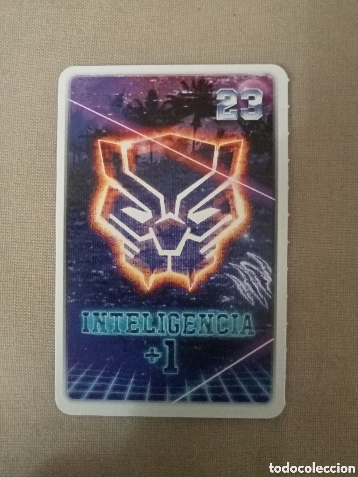 Coleccionismo cromos antiguos: Carta N&ordm; 23 MARVEL descubre tu poder BLACK PANTHER - Foto 1
