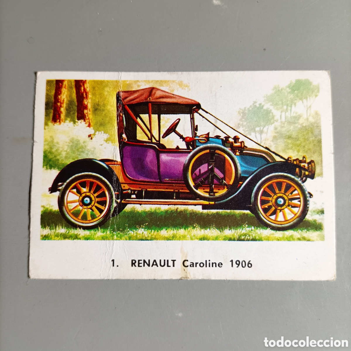 Coleccionismo Cromos antiguos: CROMO ALBUM AUTOM&Oacute;VILES. ED. MAGA 1972 - №1 RENAULT Caroline 1906