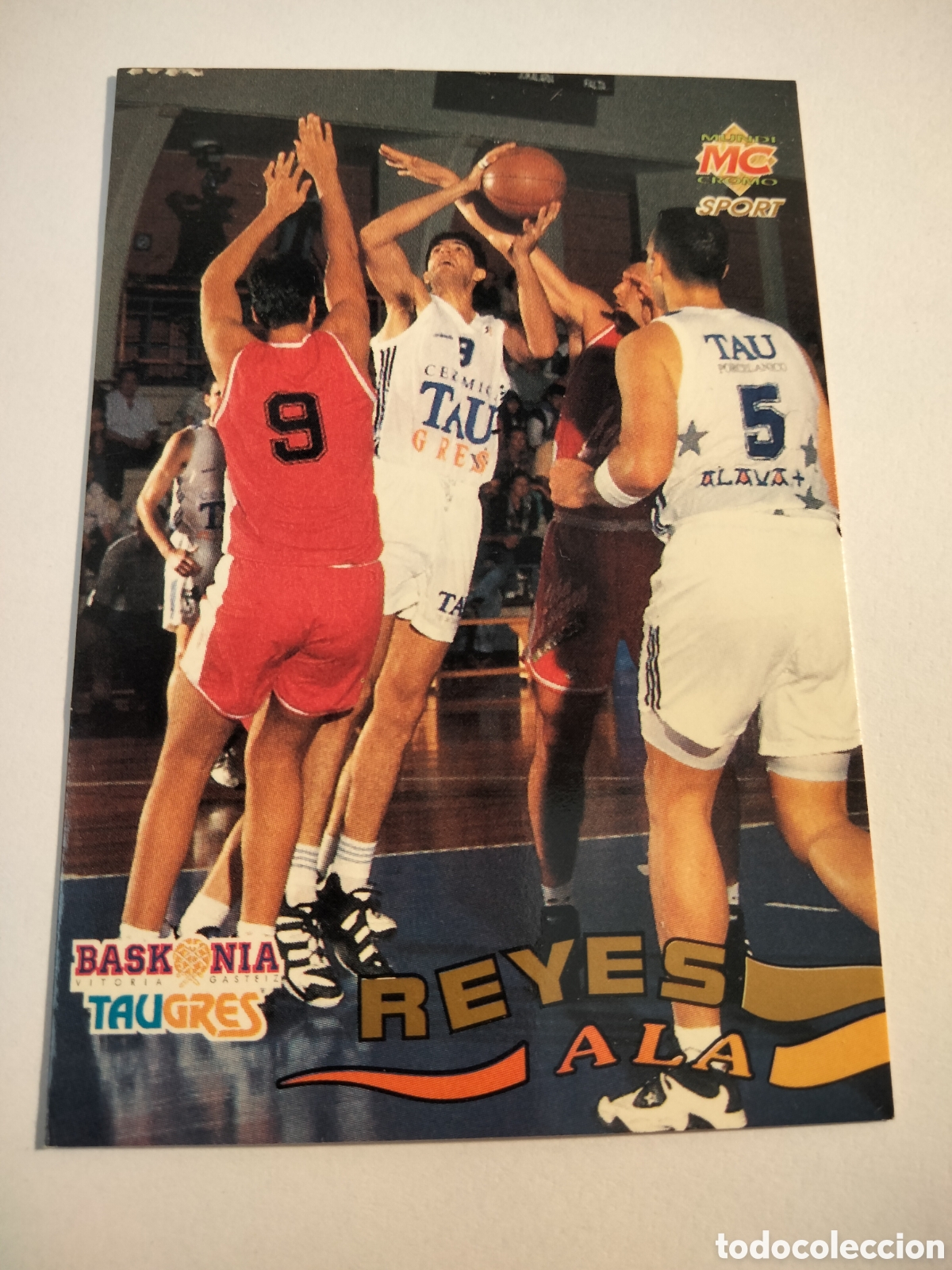 Sammeln alte Sammelbilder: REYES # 49 BASKONIA TAUGRES LIGA ACB 96 MUNDICROMO SPORT
