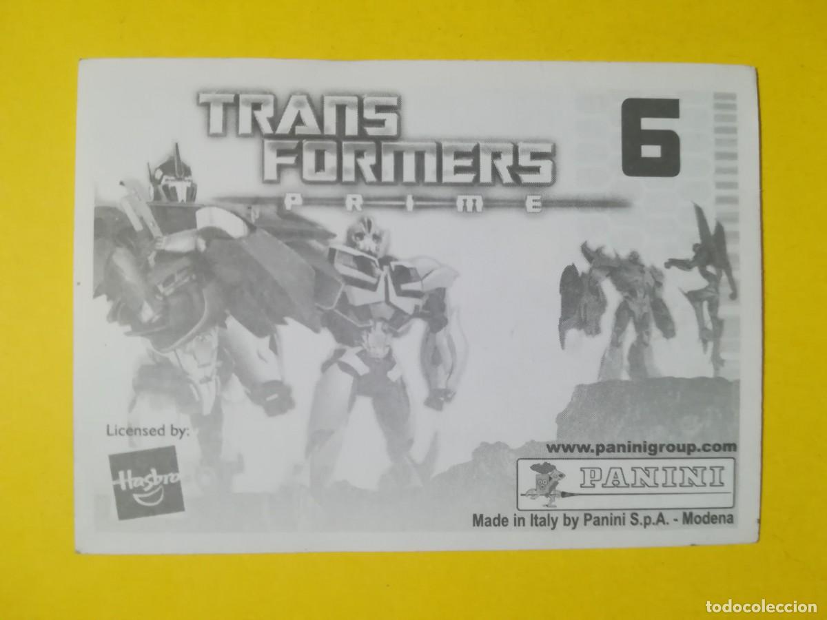 Coleccionismo cromos antiguos: Cromo Transformers Prime N&ordm; 6. Sin pegar. - Foto 2