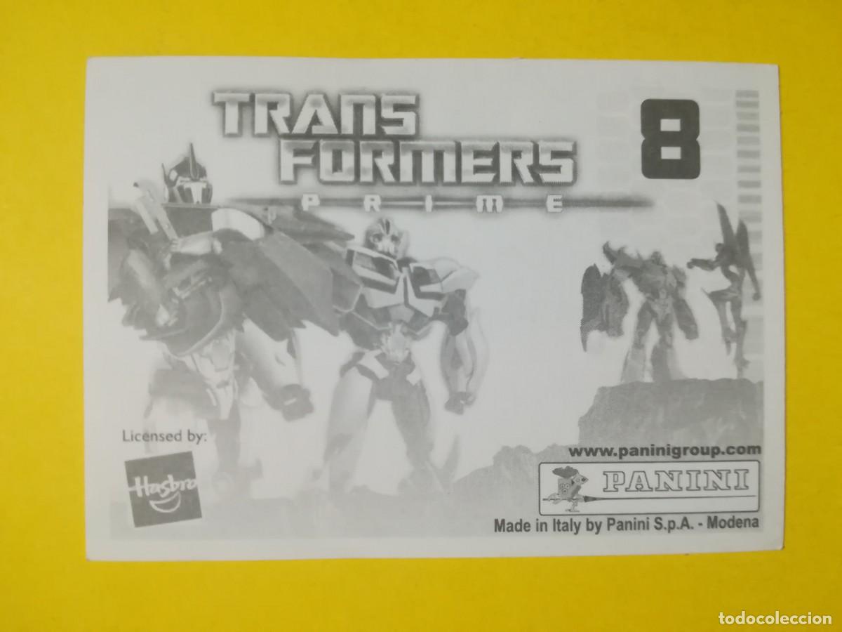 Coleccionismo cromos antiguos: Cromo Transformers Prime N&ordm; 8. Sin pegar. - Foto 2