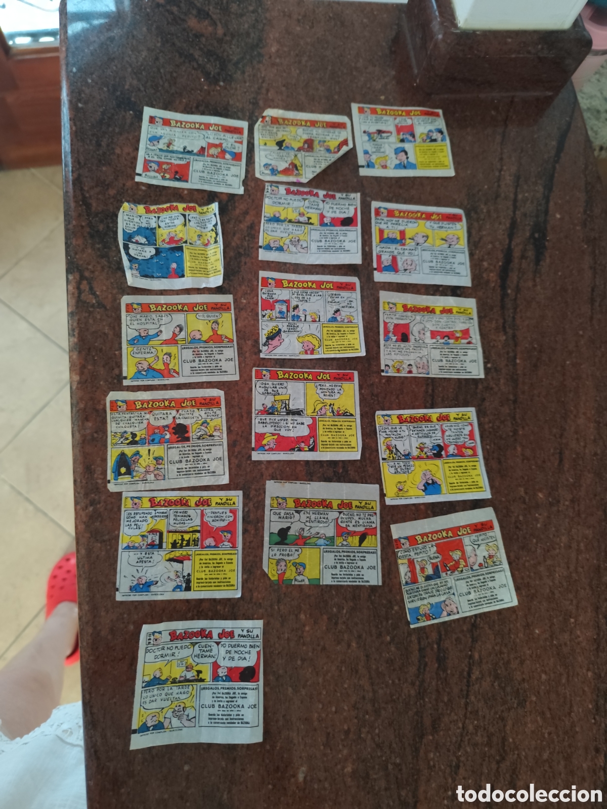 Sammeln alte Sammelbilder: Cromos muy antiguos de bazooka joe tengo 22 cromos